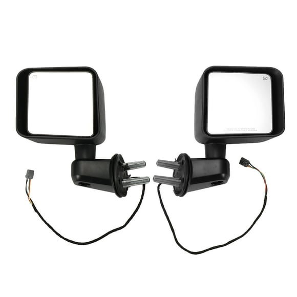 Unique Bargains Tow Mirrors Folding Trailer Towing Side Mirrors for Jeep Wrangler 2011 2012 2013 1 Set