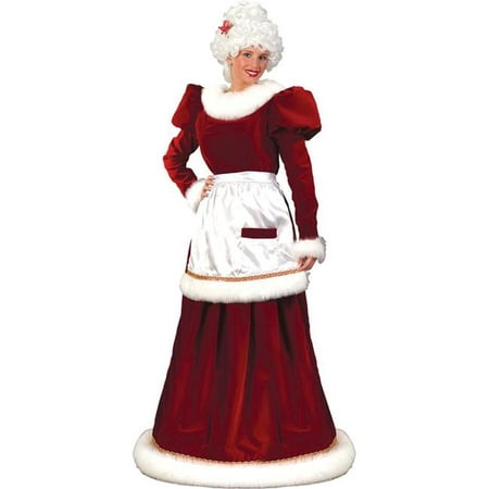 Costumes For All Occasions Fw7571Ml Santa Mrs Velvt Dress Md Lg