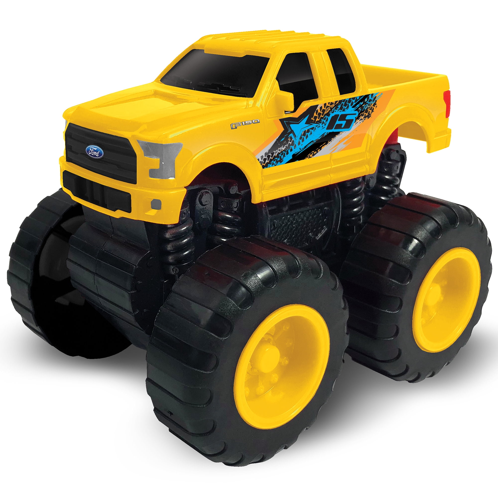 Monster Maniacs Ford Switch 'Ems 24 Piece Vehicle Gift Set, Friction Powered Vehicle Set with 4 Truck Chasis, 6 Truck Bodies Plus Accessories, Children Ages 3 Years and Up