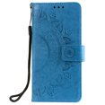 thumbnail image 2 of Allytech Galaxy A71 (4G) Case Cover, Premium PU Leather Folio Flip Kickstand Magnetic Clasp Wrist Strap Shockproof Anti-scratch TPU Back Cover Wallet Case for Samsung Galaxy A71 (4G), Blue, 2 of 7