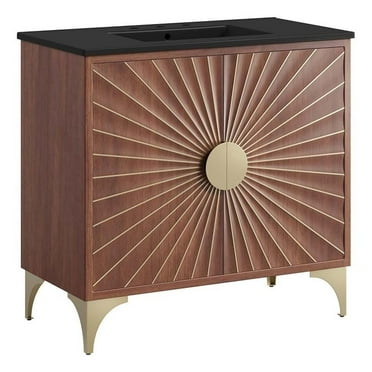 Modway Daylight 36" Bathroom Vanity in Black Walnut