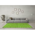 thumbnail image 3 of Ahgly Company Indoor Square Abstract Green Modern Area Rugs, 3' Square, 3 of 4
