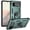 Darkgreen, variant on Google Pixel 6 Case, Pixel 6 Case with Stand Ring Holder, Heavy Duty Protection Shockproof Anti-scratch Kickstand Defender Bumper Case Cover for Google Pixel 6, Silver