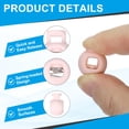 thumbnail image 3 of Uxcell Round Cord Lock, Plastic Single Hole Spring Loaded Toggle Stoppers Light Pink, 3 of 7
