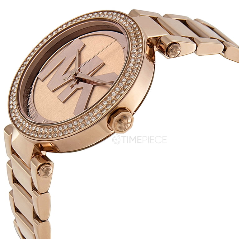 Michael Kors MK5865 Parker Rose Gold Tone Glitz Dial 