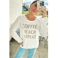 thumbnail image 4 of Redhotype Chic White Beach Print Sweater - Must-Have!, 4 of 8