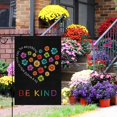 thumbnail image 2 of Spring Be Kind Daisy Garden Flag 12.5x18 Double Sided, Small Burlap In A World Where You Can Be Anything Motivational Garden Yard Flags House Outside Outdoor Holiday Decor (ONLY FLAG), 2 of 6