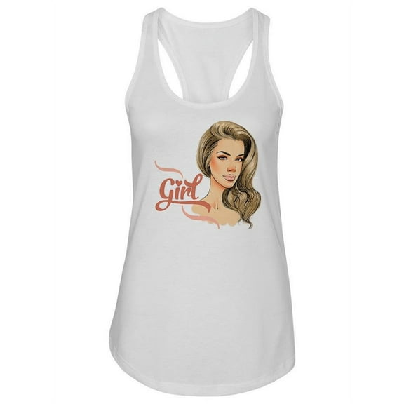 Beautiful Girl Design. Tank Women -Image by Shutterstock, Female x-Small