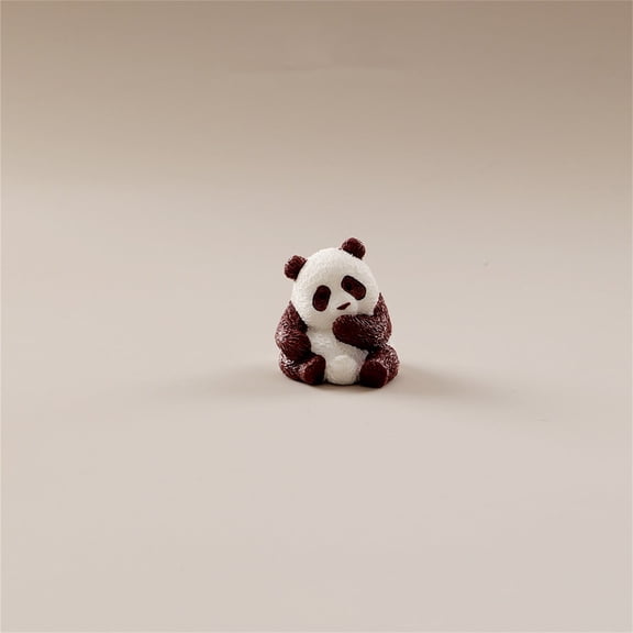 Brazilian Wood Panda Mini Tree Resin Statue Hydroponic Decoration Funny Tabletop Indoor Desktop Ornament