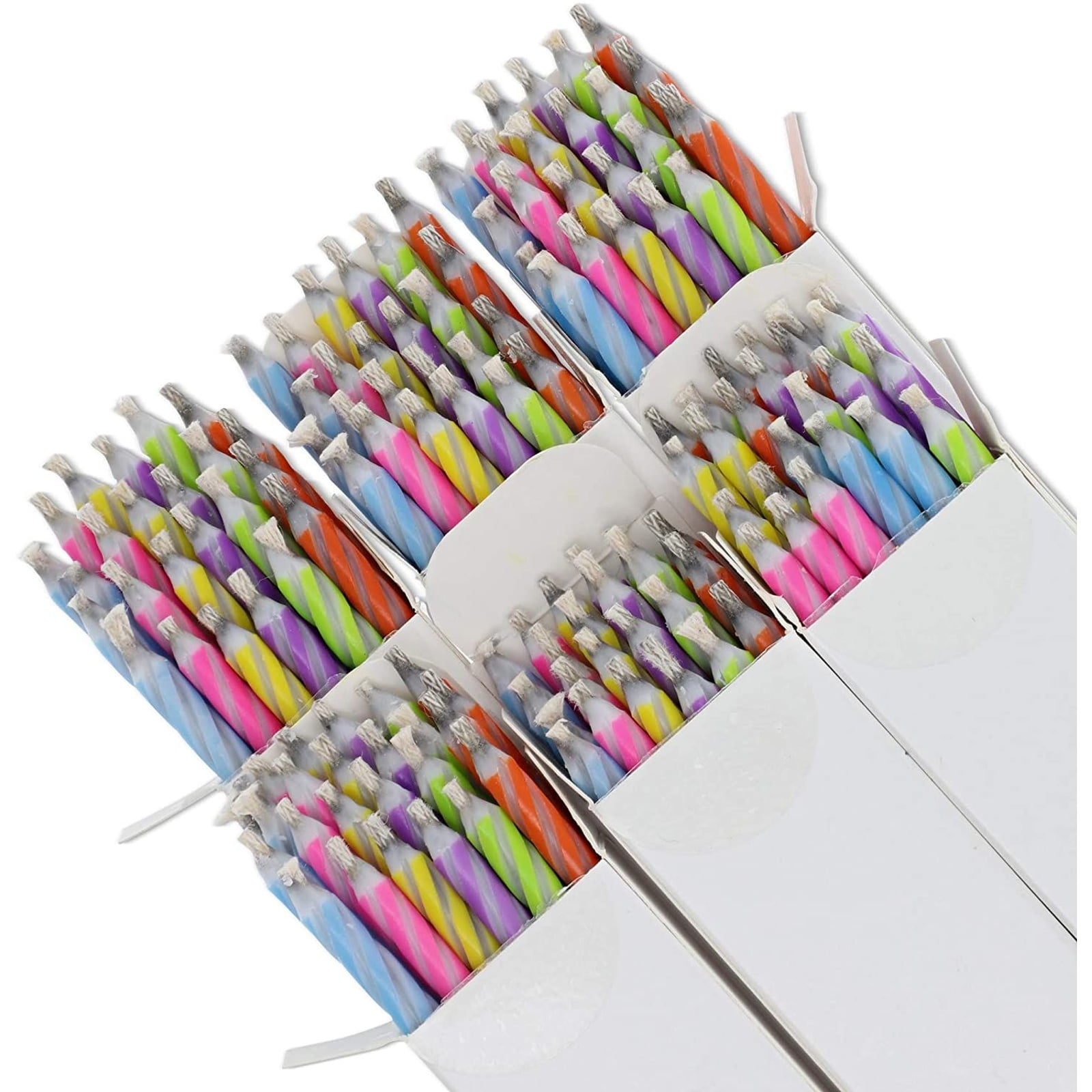 144 Pcs Striped Magic Trick Candles for Birthday Cake with Holders for  Anniversary Party Supplies Decorations - Walmart.com