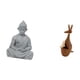 thumbnail image 5 of Estatua De Buda Mono, Estatuilla De Sun Wukong, Escultura De Animal Coleccionable En Miniatura, Decoración De Madera Para Hotel, Patio, Dormitorio, Estantería, 5 of 8