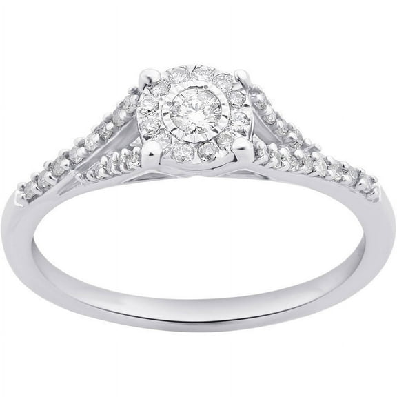 1/4 Carat T.W. Diamond Sterling Silver Promise Ring