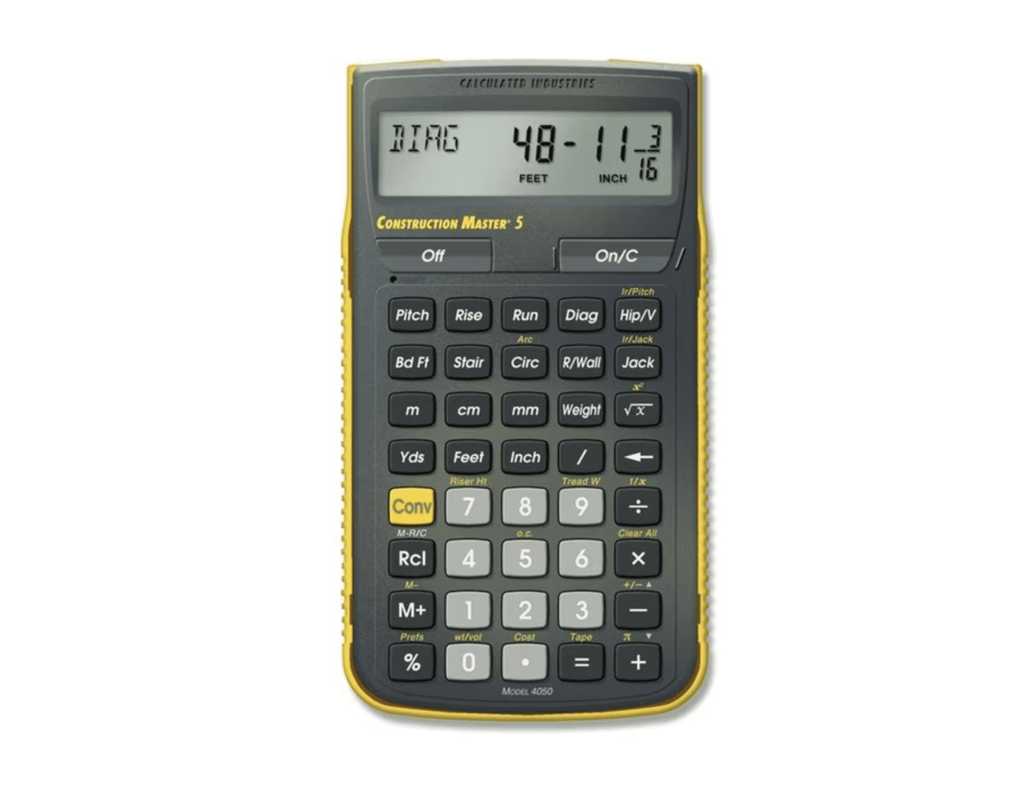 Construction Calculator, 5 5/8 Lx3 In W