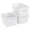 White, variant on PinkSheep 6 Pack Plastic Storage Baskets Small Organizer Basket Bins White