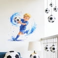 thumbnail image 4 of Occer Football-Themed Wall Decal – Sports Decor for Bedroom, Living Room & Game Room – Peel-and-Stick Soccer Wall Art, 4 of 7