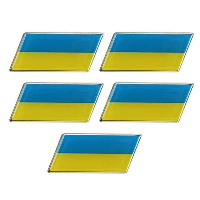 Pegatinas de bandera abovedadas, 5 uds., pegatinas de bandera abovedadas de bandera nacional para coche, pegatinas abovedadas impermeables para coche, solución innovadora