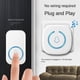 thumbnail image 2 of Wireless Doorbell Intelligent Welcome Door Bell 300M 60 Songs Melodies Home Smart Doorbell White EU PLUG, 2 of 5