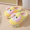 thumbnail image 5 of Otqutp Kids Boys Girls Dog Fuzzy Slippers Non-Slip Cute Furry House Slides Fall Winter Warm Bedroom Soft Cozy Indoor Shoes, 5 of 6