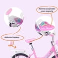 thumbnail image 4 of Bicicleta Entrenadora Para Niños Aeiou Qk-09 Con Canasta R12 Rosa, 4 of 5