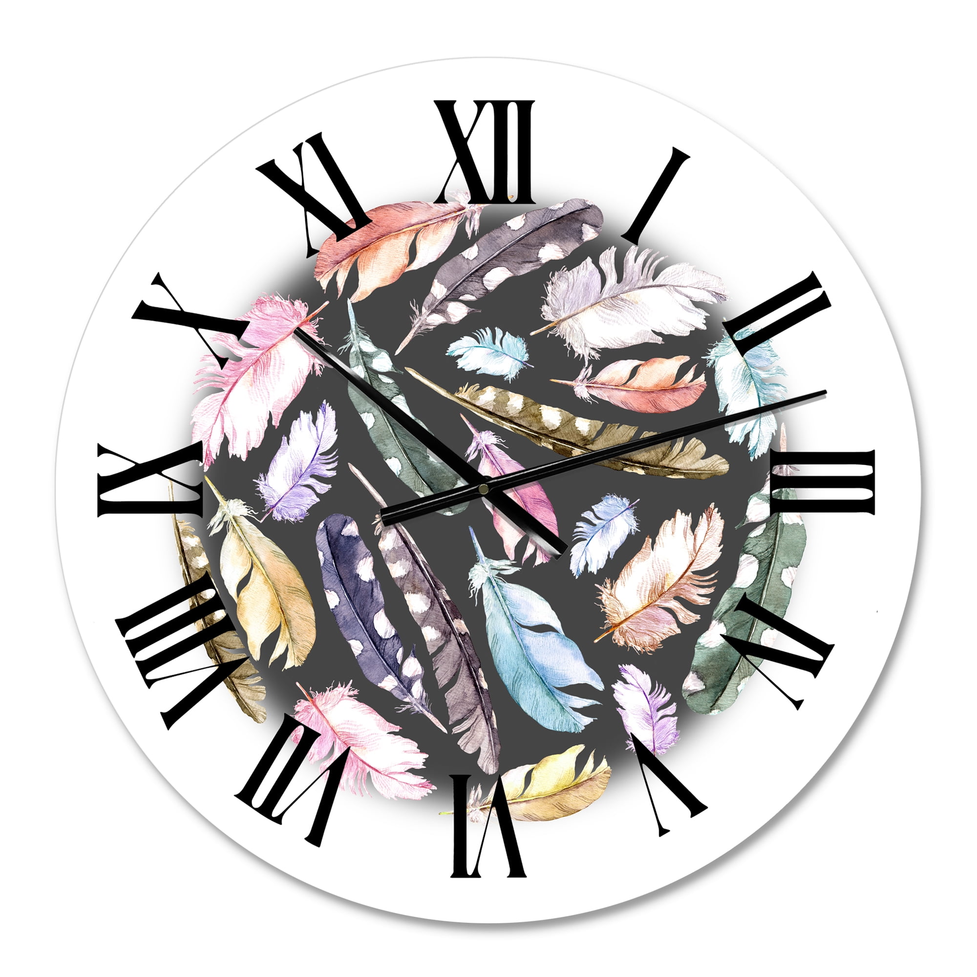 Designart 1 in Quartz Bohemian Wall Clock