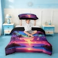 thumbnail image 2 of Erosebridal Hawaii Beach Twin Bedding,Hawaii Holiday Tropical Botanical Coconut Tree Duvet Cover Set For Girls,Reversible Black,2pcs(No Comforter), 2 of 6