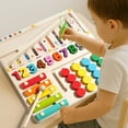 thumbnail image 5 of BUTOMKY Montessori Learning Toys for Autistic Children - 4-in-1 Wooden Sensory Toy with Magnetic Color Number Maze, Xylophone, Sliding Puzzle & Number Match for Kids Ages 3+, 5 of 9