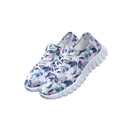 

Gorgeous Floral Laceup Sneakers for Women in Black or Blue Delivering Comfort and Style for Any Occasion Blue 6