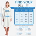 thumbnail image 7 of Casual Nights - Flannel Floral Long Sleeve Nightgowns for Women, Soft Lightweight Cotton & Lace Trim, Comfortable Lounging, Yellow Blue Medium, 7 of 7