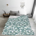 thumbnail image 5 of Fuzoiu Gouache Flowers Print Ultra-Soft Micro Fleece Blanket,All Seasons Flannel Throw, Lightweight Blanket for Bed, Sofa, Couch, Movie Night, Camping, and Travel-50"x40", 5 of 7