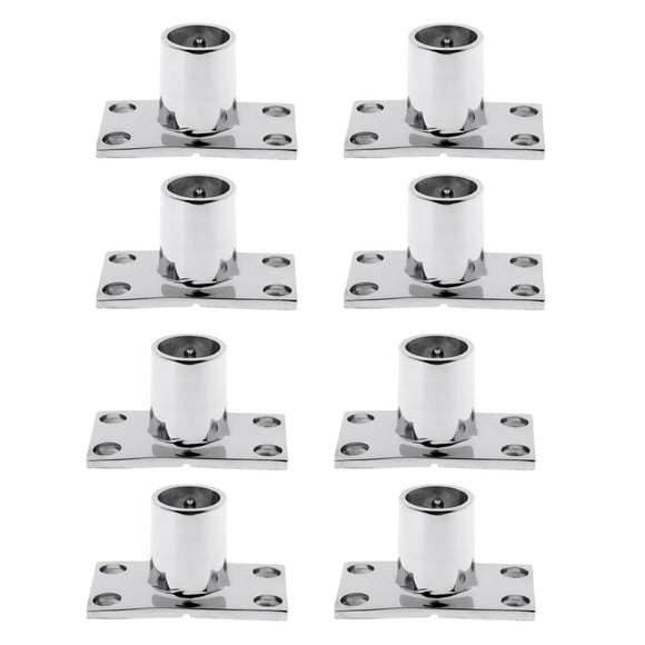 8x Pasamanos para que se ajustan en T de Tubo de material acero inoxidable de 1 "y 25 mm