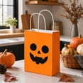 thumbnail image 6 of Halloween Candy Gift Bags,Pumpkin Style Kraft Paper Candy Goodie Bags with Handle,Perfect for Candy,Treats,and Party Favors, 6 of 6