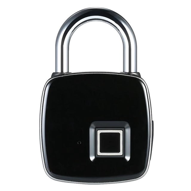 Candado Biometrico Huella Dactilar BioLock Huella Dactilar NegroCapacidad 10 Huellas Pila Recargable USB VentDepot MXOLK-001
