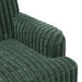 thumbnail image 6 of CQSXDA Corduroy Accent Upholstered Armchair with 9-Inch Solid Wood Legs for Modern Living Room Decor, Green, 6 of 9