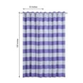 thumbnail image 3 of Efavormart 2 Panels White/Lavender Cabana Stripe Thermal Insulated Blackout Curtains With Chrome Grommet Window Treatment  52"x108", 3 of 7