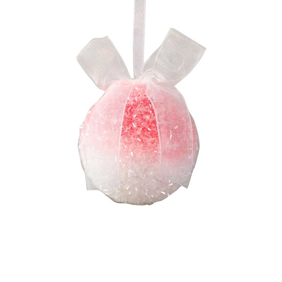 Lpmadey Christmas Ball Ornaments with Bows, Foam Xmas Ball Hanging Decorations, Bow Christmas Tree Balls for Holiday Xmas Tree Decor