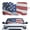 American Flag, variant on Garronmavis Red Boho Automotive Windshield Sunshades for for Car Truck Van SUV Fashion Sunshade for Car Front Window Foldable Interior Accessiores Reflect UV Sun and Heat and Protect Your Car