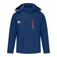 thumbnail image 1 of Puntoco Sudadera Con Capucha Informal Con Estampado Navideño Para Hombre Con Múltiples Bolsillos, Calefacción Inteligente De Control Único De Tres Distritos Y Una Chaqueta, 1 of 5