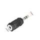 thumbnail image 2 of Adaptador Acoplador de Conector Macho de 3.5mm a Hembra de 2.5mm 2Pcs para Convertir Cable de Audio y Video Estéreo, 2 of 5