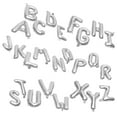 thumbnail image 5 of OFFIGAM Alphabet Foil Balloons 16 Inch Silver Letters A to Z Set of 26 for Birthday Wedding Party Decoration, 5 of 10