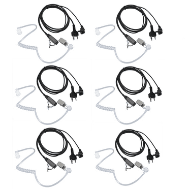Walkie Talkie Headset for Midland with Mic Security in Ear Earpiece for GXT1000VP4 LXT500VP3 GXT1050VP4 GXT1000XB (6 Packs)