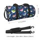thumbnail image 2 of Balery Colorful Cartoon Shark Bolsa de Gimnasio para Mujeres y Hombres, Bolsa de Viaje Impermeable, Bolsa de Fin de Semana con Compartimento para Zapatos y Bolsillo Húmedo, 2 of 6