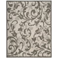 thumbnail image 2 of Safavieh Amherst Collection AMT428K Floral Scroll Non-Shedding Stain Resistant Living Room Bedroom Area Rug, 8' x 10', Ivory / Grey, 2 of 2