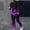 Purple, variant on Sweatsuits 2pcs Sets Mens Jogger Set Long Tight Shirt Sweatshirt and Sweatpants Red Size 3XL