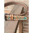 thumbnail image 3 of Hooey Womens Sonoma Tan Floral Hand TooledLeather Belt, 3 of 3