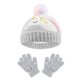 thumbnail image 3 of 1 conjunto de gorro y guantes de punto gris para niño, 3 of 4