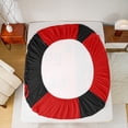 thumbnail image 6 of Homewish Romantic Valentine's Day Twin Sheet Set for Kids, Black Red Cartoon Bedding Comforter Set, 3pcs, 6 of 8