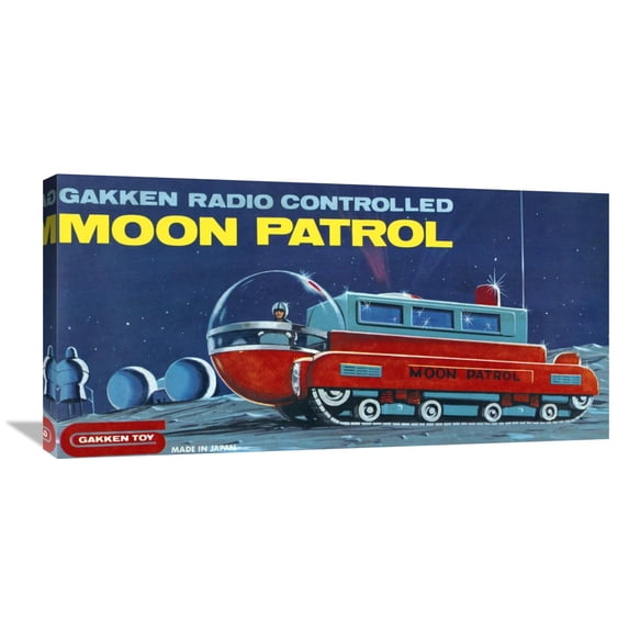 Global Gallery Retrotrans 'Moon Patrol' Canvas Wall Art