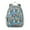 Basset Hound Dog, variant on Bichon Dog Blue Florals Backpack for School,Cute School Bag,Schoolbag with Adjustable Shoulder Straps & Padded Back,15"x11.42"x5.5"