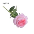 thumbnail image 4 of 20 Pieces/Kit Fake Roses Portable Solid Color Simulation Household Wedding Party Artificial Flower Branch Photography Prop, 4 of 10