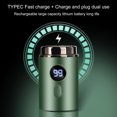 thumbnail image 4 of Mini Electric Shaver LCD Display USB Rechargeable Waterproof Wet Dry Travel Razor Portable Men Beard Trimmer Hair Remover Tool Father Husband Boyfriend Gift, 4 of 8